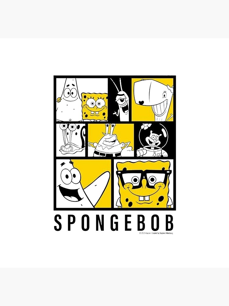 Spongebob Squarepants Comic Panel Style Throw Pillow - Image 2