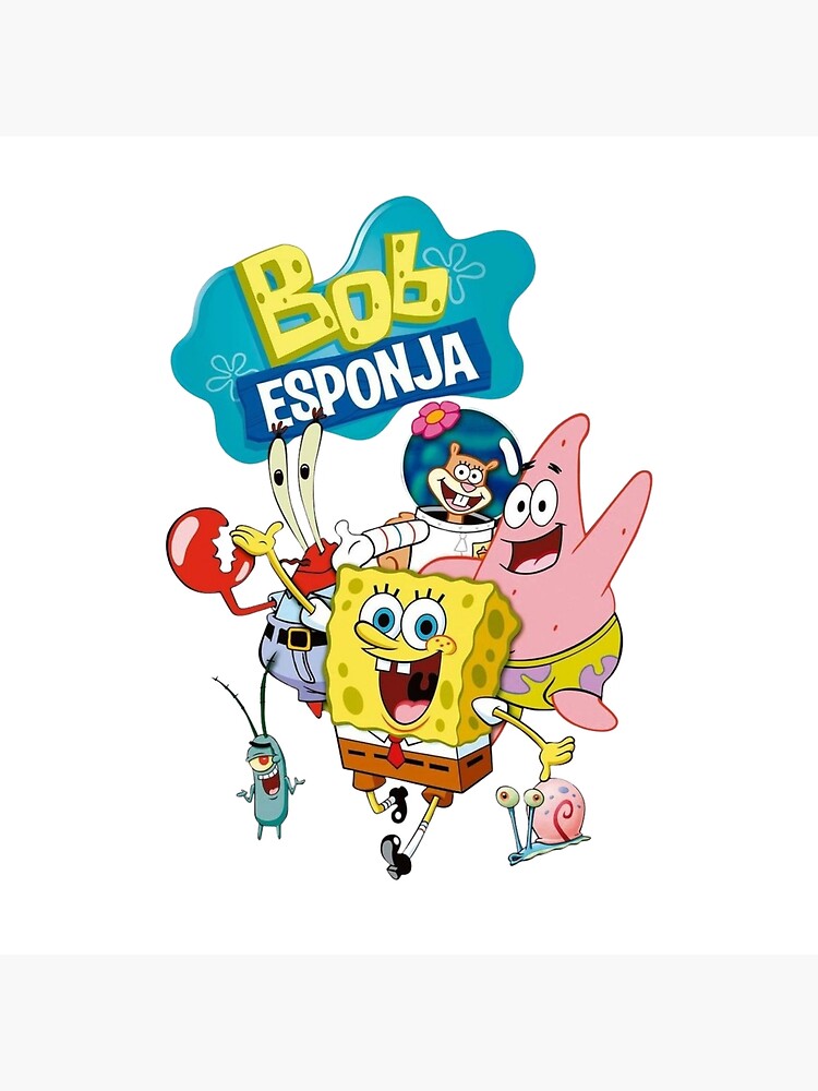 Spongebob Squarepants And Friends Cartoon Art Throw Pillow - Image 2