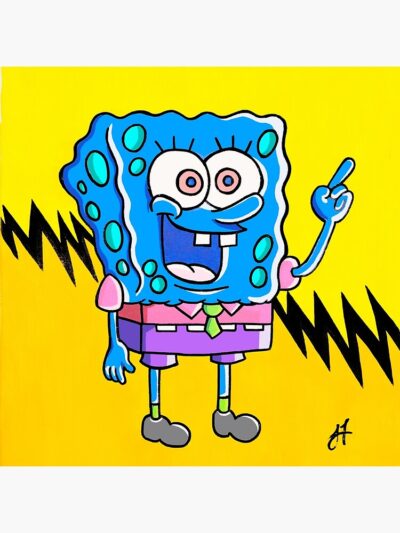 Alternative view of Pop Sponge Bob By Art Throw Pillow