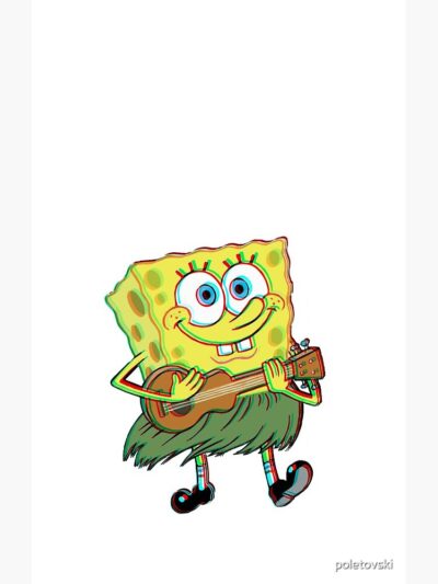 Alternative view of Sticker Spongebob Shower Curtain
