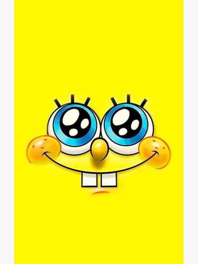 Alternative view of Cute Spongebob Squarepants Face Shower Curtain