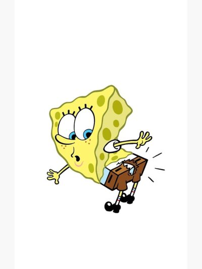 Alternative view of Sponge Bob Sticker Shower Curtain