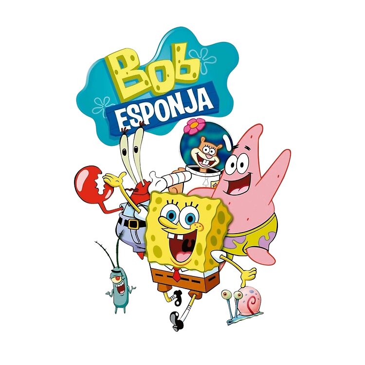 Spongebob Squarepants And Friends Cartoon Art Tote Bag - Image 2