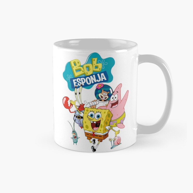 Spongebob Squarepants And Friends Cartoon Art Mug