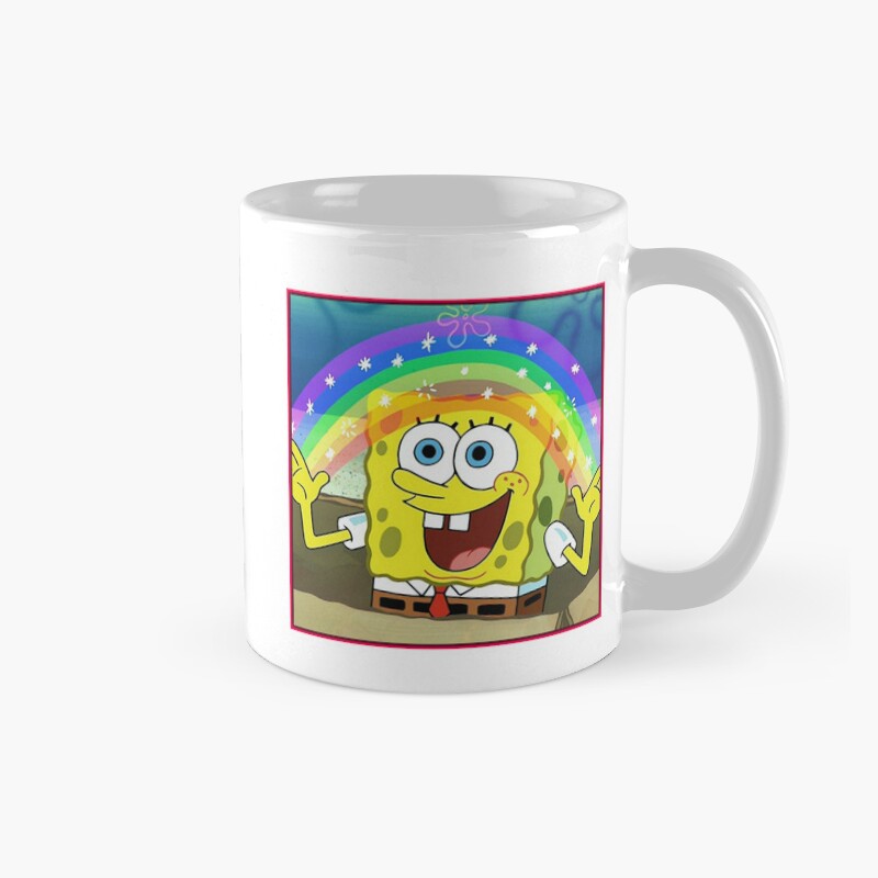Rainbow Sponge Bob Mug