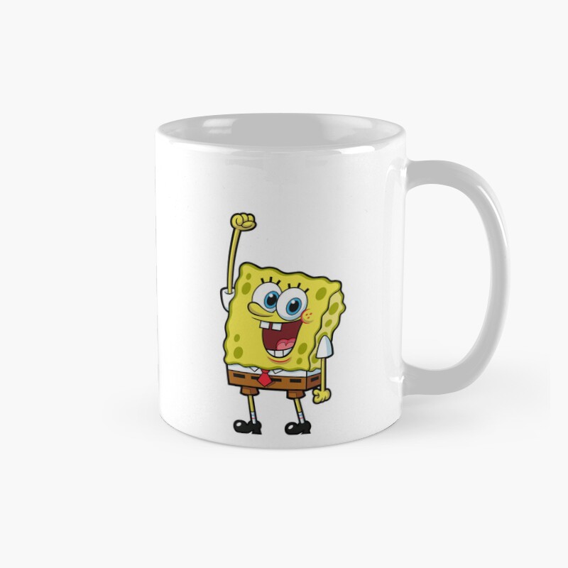 Spongebob Squarepants Happy Cartoon Pose Mug