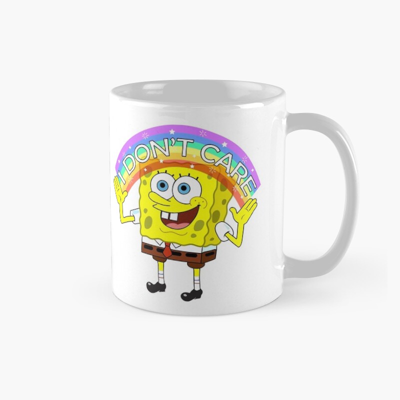 Sponge Bob Square Pants Rainbow I Dont Care Mug