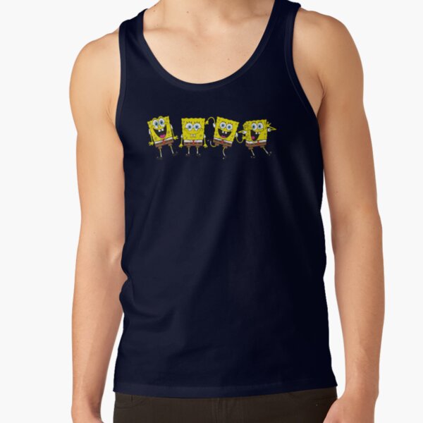 The Spongebob Squarepants Movie Four Wacky Spongebob Faces Tank Top