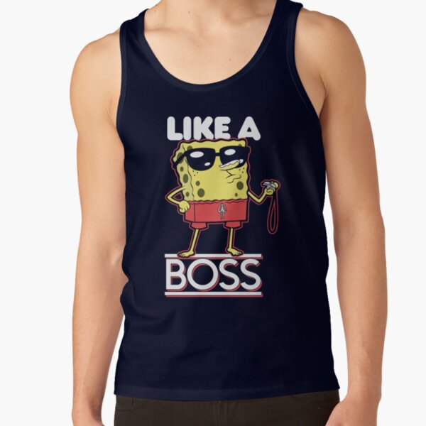Spongebob Squarepants Lifeguard Like A Boss Tank Top - Image 5