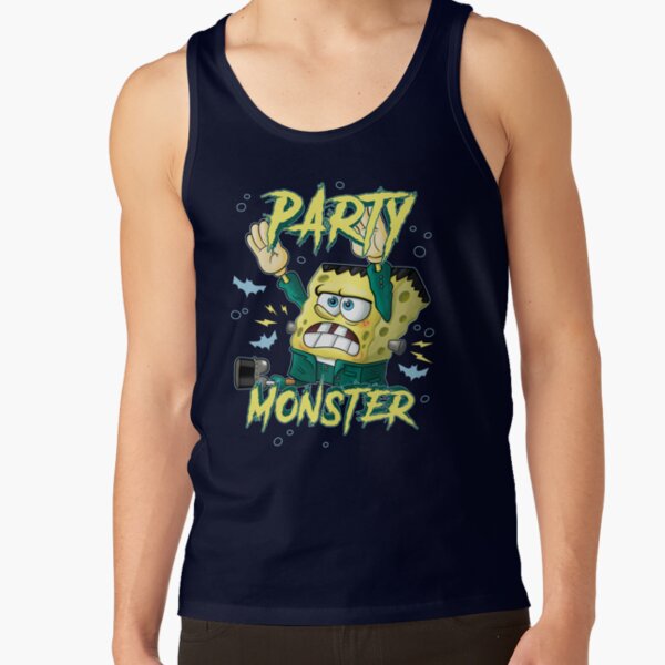 Spongebob Squarepants Halloween Party Monster Frankensponge Tank Top - Image 5