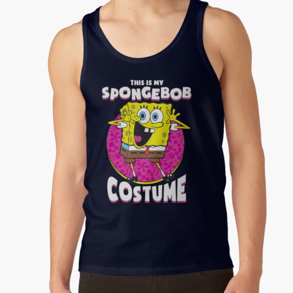 Spongebob Squarepants Halloween This Is My Spongebob Costume Tank Top - Image 5