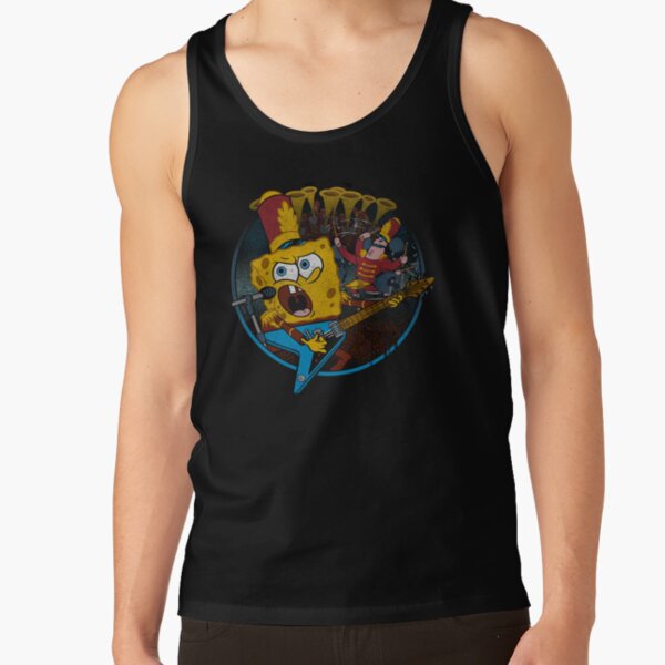 Spongebob Squarepants And Patrick Super Bowl Band Tank Top