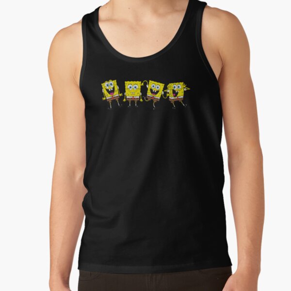 The Spongebob Squarepants Movie Four Wacky Spongebob Faces Tank Top - Image 3