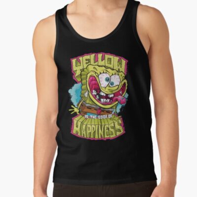 Alternative view of Spongebob Squarepants Yellow Happiness Tank Top