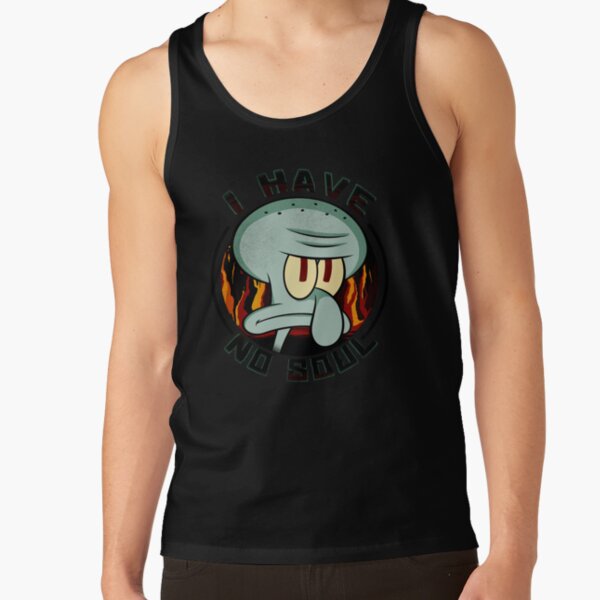Spongebob Squarepants Squidward I Have No Soul Poster Tank Top - Image 3