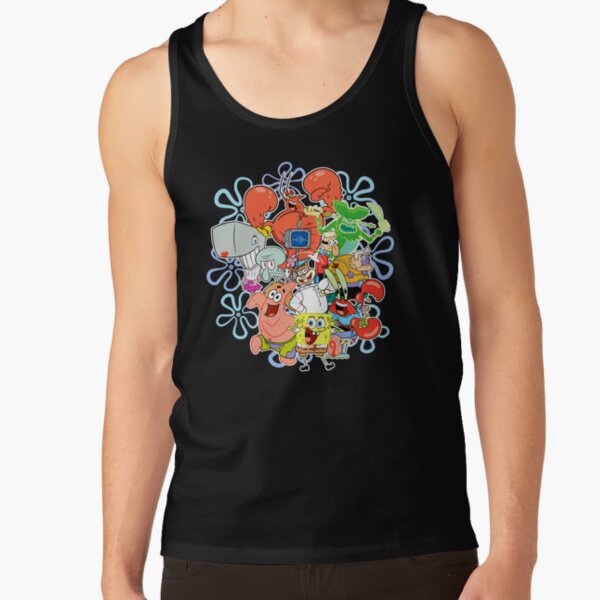 Spongebob Squarepants Group Shot Gangs All Here Tank Top - Image 2