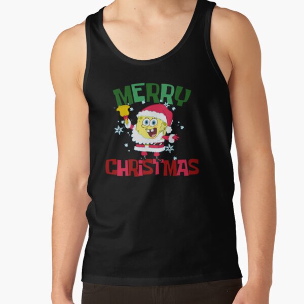 Spongebob Squarepants Santa Outfit Merry Christmas Tank Top - Image 3