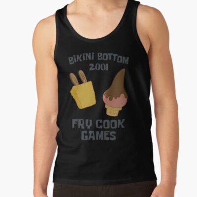 Alternative view of Spongebob Squarepants Bikini Bottom 2001 Fry Cook Games Tank Top