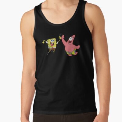 Alternative view of Spongebob Squarepants And Patrick High Five Tank Top