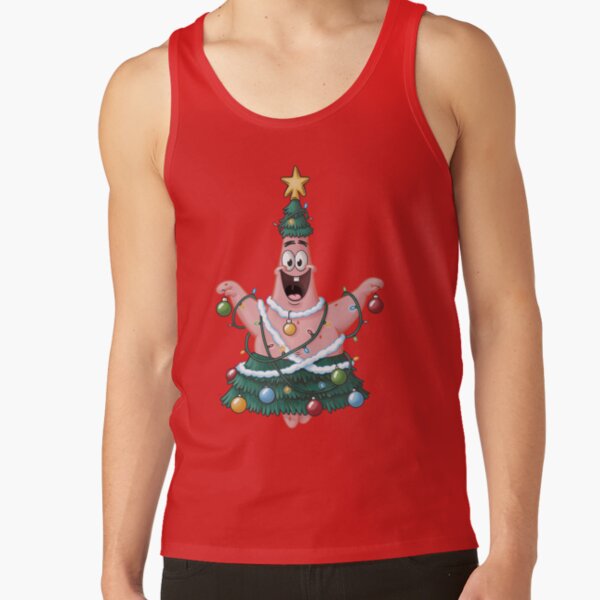 Spongebob Squarepants Patrick Star Christmas Tree Tank Top