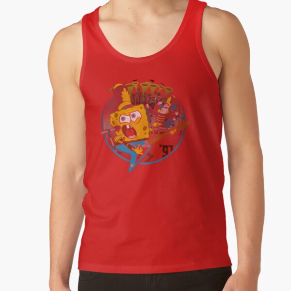Spongebob Squarepants And Patrick Super Bowl Band Tank Top - Image 4