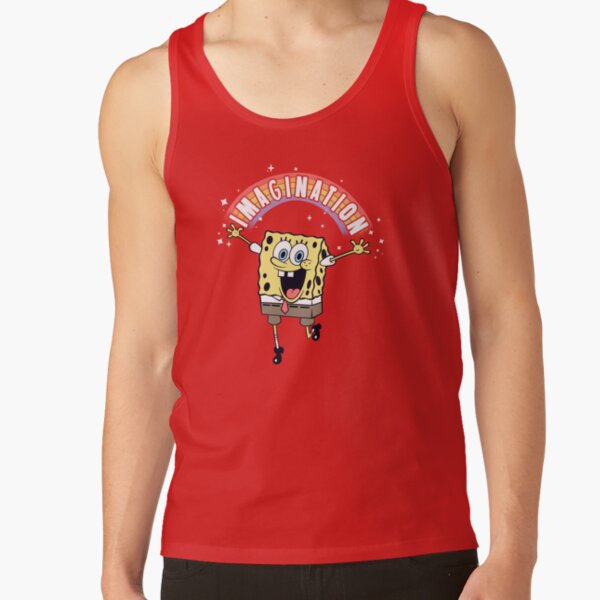 Spongebob Squarepants Imagination Rainbow Tank Top - Image 5