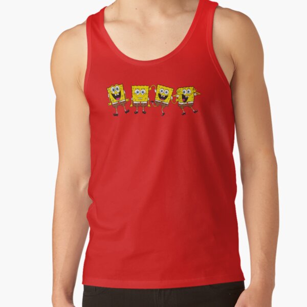 The Spongebob Squarepants Movie Four Wacky Spongebob Faces Tank Top - Image 5
