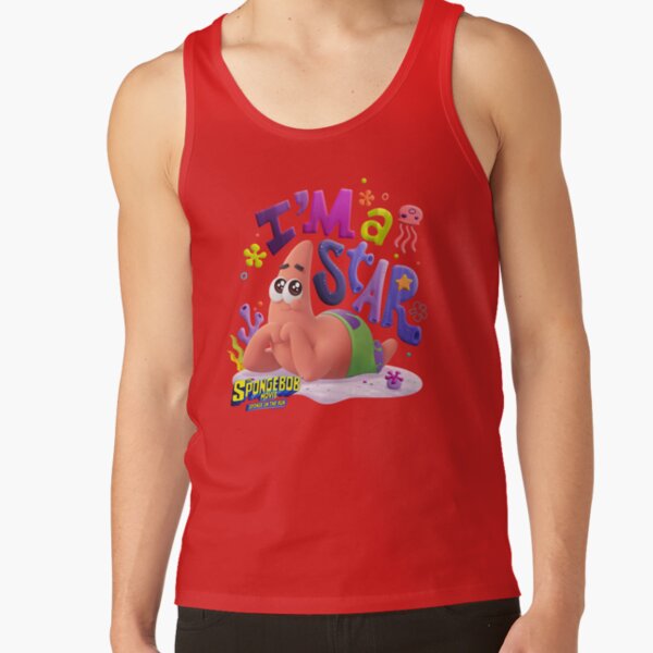 The Spongebob Squarepants Movie Patrick I M A Star Tank Top - Image 5