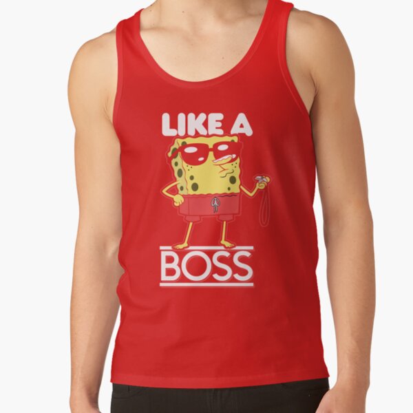 Spongebob Squarepants Lifeguard Like A Boss Tank Top - Image 4