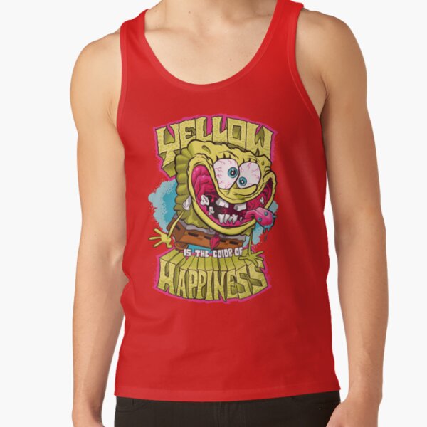 Spongebob Squarepants Yellow Happiness Tank Top - Image 4