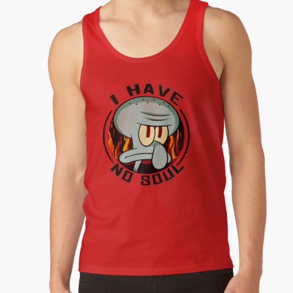 Spongebob Squarepants Squidward I Have No Soul Poster Tank Top - Image 5