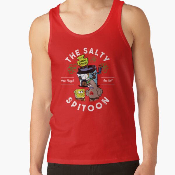 Spongebob Squarepants The Salty Spitoon How Tough Are Ya Tank Top - Image 4