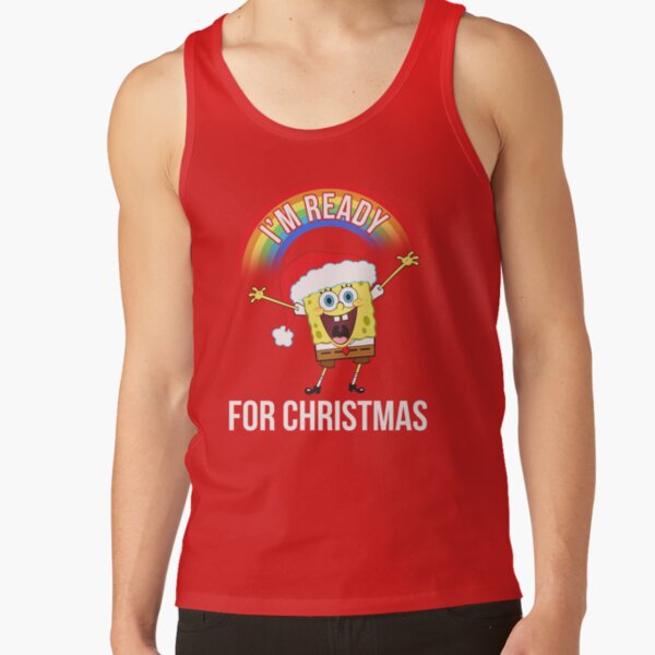 Spongebob Squarepants I M Ready For Christmas Tank Top - Image 5