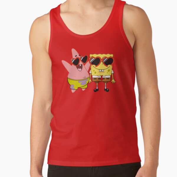 Spongebob Squarepants And Patrick Heart Glasses Portrait Tank Top - Image 4