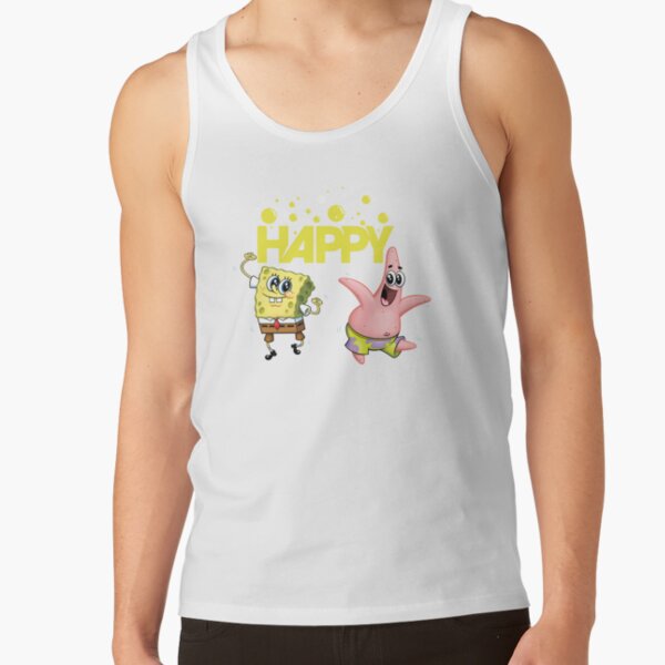 Spongebob Squarepants Happy Dancing Spongebob And Patrick Tank Top - Image 2