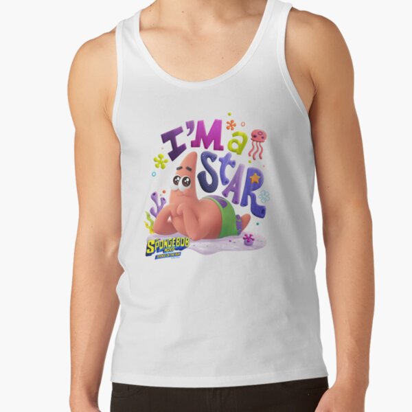 The Spongebob Squarepants Movie Patrick I M A Star Tank Top - Image 2