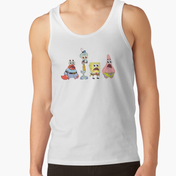 Spongebob Squarepants Cast Group Stare Tank Top