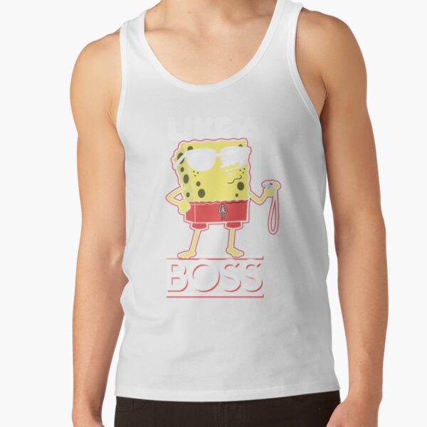 Spongebob Squarepants Lifeguard Like A Boss Tank Top - Image 2