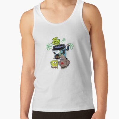 Alternative view of Spongebob Squarepants The Salty Spitoon How Tough Are Ya Tank Top