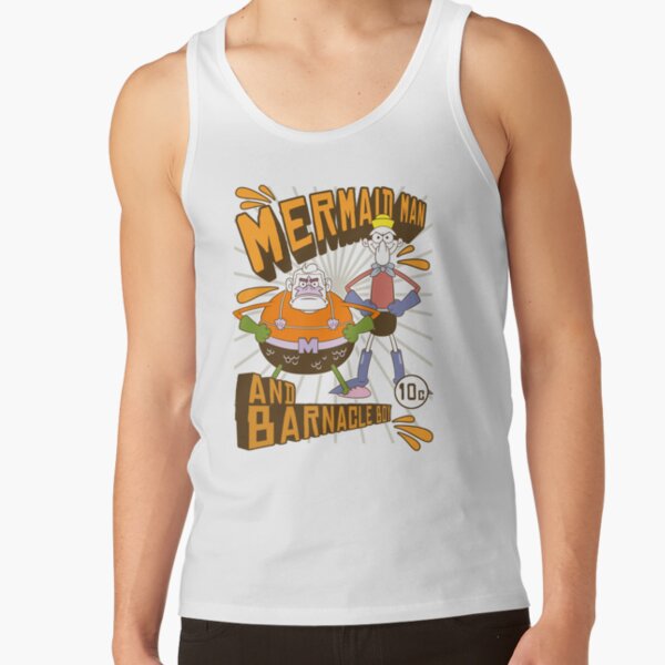 Spongebob Squarepants Mermaid Man And Barnacle Boy Tank Top