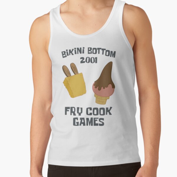 Spongebob Squarepants Bikini Bottom 2001 Fry Cook Games Tank Top