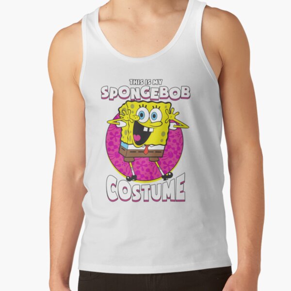 Spongebob Squarepants Halloween This Is My Spongebob Costume Tank Top - Image 2