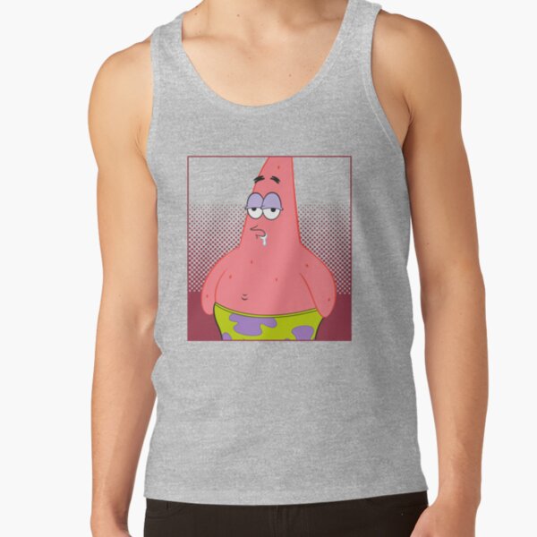Spongebob Squarepants Drooling Patrick Star Portrait Tank Top - Image 3
