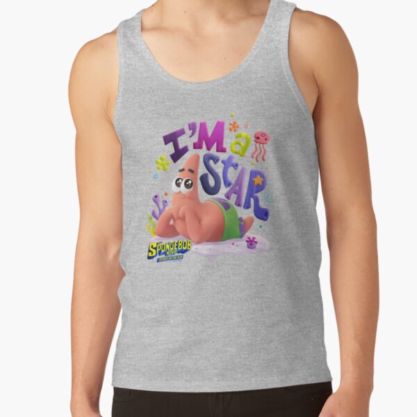 The Spongebob Squarepants Movie Patrick I M A Star Tank Top - Image 4