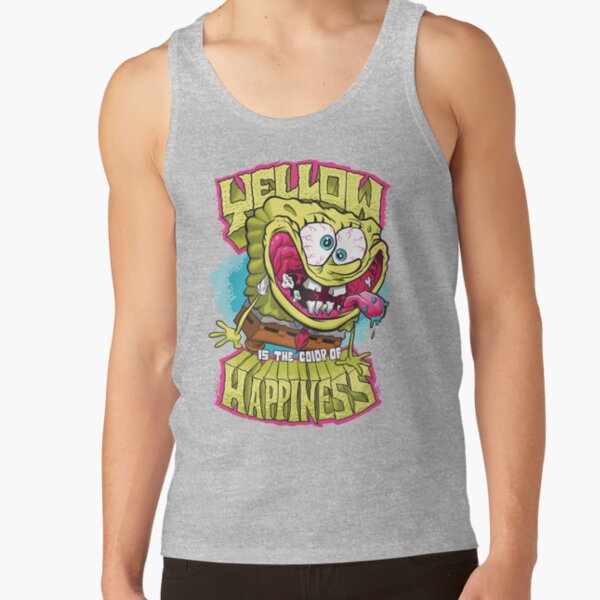 Spongebob Squarepants Yellow Happiness Tank Top - Image 3