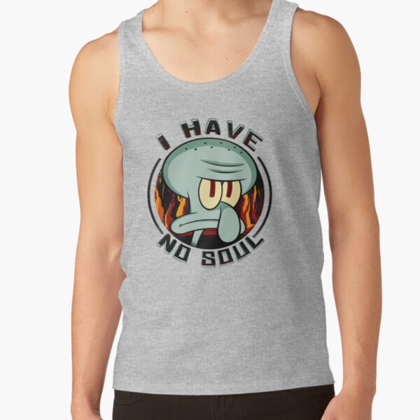 Spongebob Squarepants Squidward I Have No Soul Poster Tank Top - Image 4
