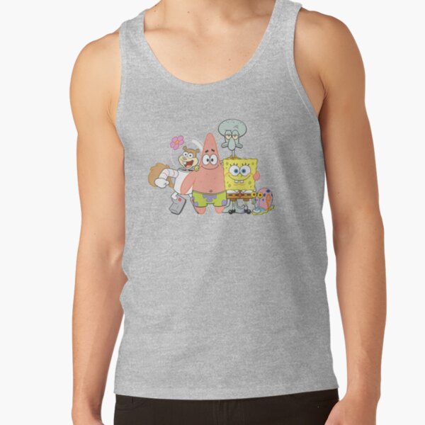 Spongebob Squarepants Happy Group Shot Tank Top