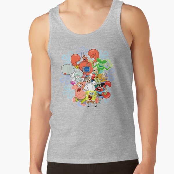 Spongebob Squarepants Group Shot Gangs All Here Tank Top - Image 3