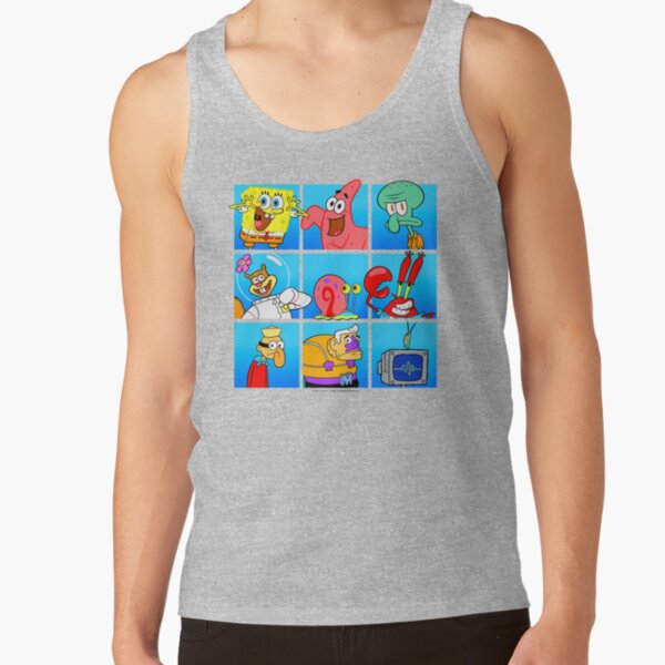 Spongebob Squarepants Group Character Box Up Tank Top - Image 3