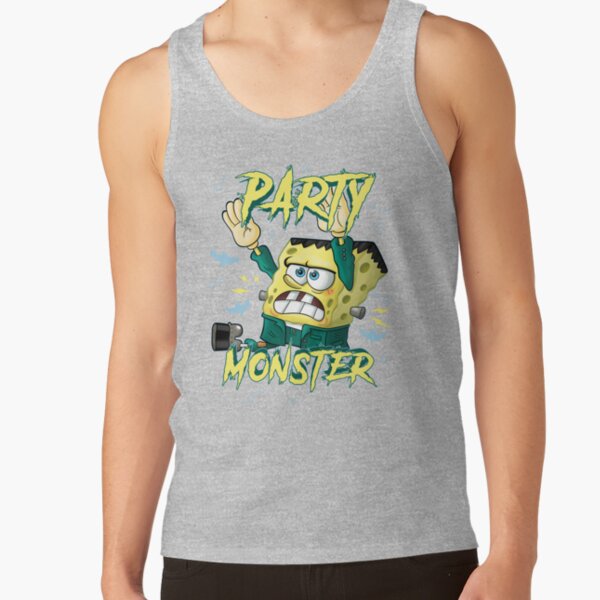 Spongebob Squarepants Halloween Party Monster Frankensponge Tank Top - Image 3